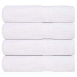 Gossi prosoape de dus, frogn, 4 buc., alb, 70x140 cm, 360 g/m2