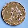 APOLLO 11 -AMSTRONG COLLINS ALDRIN primul om pe luna medalie 1969 spatiu cosmos