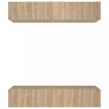 Cumpara ieftin Comode TV, 4 buc., stejar sonoma, 80x30x30 cm, lemn prelucrat