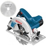 Bosch GKS 190 + PRO Multi Material - Fierastrau circular 1400 W 190x30 mm + Panza fierastrau circular multimaterial 190x30x2.4 mm 54 dinti