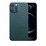 Cumpara ieftin Husa Cover Hard Carbon Fiber pentru iPhone 14 Albastru, Contakt