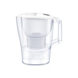 Cana filtranta BRITA Aluna 2.4L, 2 filtre Maxtra+, Alb, Reduce Clor, Calcar, Metale, Apa purificata, Indicator Memo