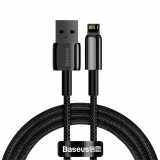 Cablu USB - Lightning Baseus Tungsten Incarcare Rapida 2,4 A 1 m Negru CALWJ-01