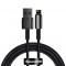 Baseus Tungsten USB - Cablu Lightning 2,4 A 1 M Negru (CALWJ-01)