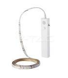 Banda LED 2835 2.4W 1m 2700K cu senzor de miscare si alimentare