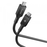 Cablu Date si Incarcare USB-C - USB-C Spigen EB10020CC, 100W, 2m, Negru ACA09460