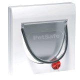 Clapetă pisici PetSafe Classic 919, 4 căi, alb, montaj universal uși/perete, &lt;7kg