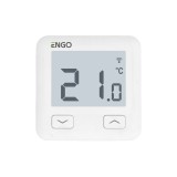 TERMOSTAT DE AMBIENT CU FIR CU CONTROL PRIN INTERNET ENGO E10-W ALB