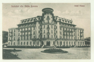 cp Baile Govora : Hotel Palace - circulata 1926, timbre foto