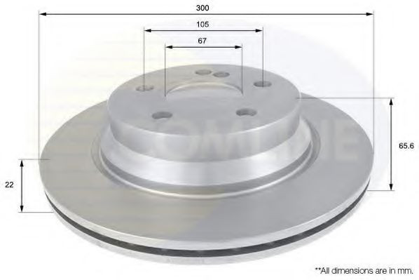 Disc frana MERCEDES CLS Shooting Brake (X218) (2012 - 2016) COMLINE ADC1626V