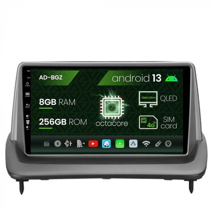 Navigatie Volvo C40 C30 S40 C70 V50 (2004-2012), Android 13, Z-Octacore 8GB RAM + 256GB ROM, 9 Inch - AD-BGZ9008+AD-BGRKIT403