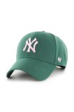 47 brand șapcă de baseball din amestec de l&acirc;nă MLB New York Yankees culoarea verde, B-MVPSP17WBP-DGE