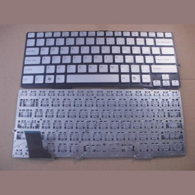 Tastatura laptop noua SONY VAIO SVE13 Silver Gray (backlit,without frame) US foto