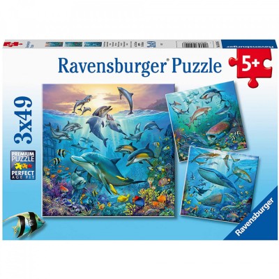 Puzzle Lumea Subacvatica, 3X49 Piese foto