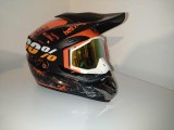 Cumpara ieftin Casca moto off road/atv/enduro +ochelari cadou,produse noi