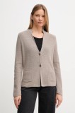 United Colors of Benetton cardigan din amestec de l&acirc;nă culoarea gri, 1235D6934