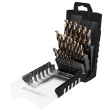Set burghie pentru metal HSS-CNC Pro-Tec 1-13 mm, 25 piese, 124&deg;