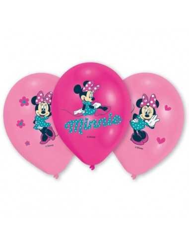 Set 6 baloane latex Minnie Mouse 28 cm