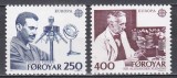 Feroe 1983 - EUROPA - Invenții. Cercetători celebri. MNH, Nestampilat