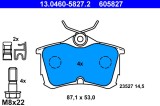 ATE 13.0460-5827.2 set placute frana,frana disc