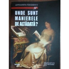 Unde sunt manierele de altadata? - Antoaneta Tanasescu