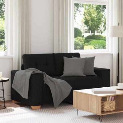Gossi canapea loveseat negru 120 cm stofa foto