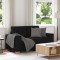 Gossi canapea loveseat negru 120 cm stofa