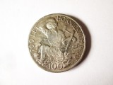 Cehoslovacia 100 Korun 1949 argint,moneda aniversara in stare foarte buna cu patina frumoasa la cel mai mic pret,diametrul=31 mm,greutate=14 grame