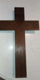 CRUCIFIX LEMN BRONZ VINTAGE CADOU COLECTIE