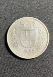 Moneda 5 franci 1932 Elveția argint, Europa