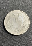 Moneda 5 franci 1932 Elveția argint