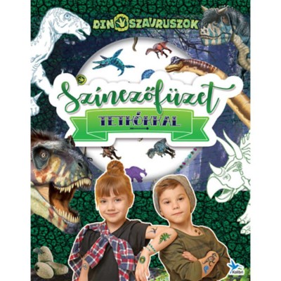 Sz&amp;iacute;nezőf&amp;uuml;zet tetk&amp;oacute;kkal - Dinoszauruszok foto