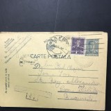 CP01 Carte postala veche 1944 Dambovita - Bucuresti Regimentul 2 stampila box CENZURAT 317 WW2