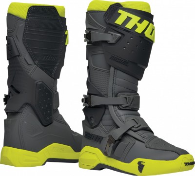Cizme Atv/Cross Thor Radial, culoare gri/galben fluo, marime 48 Cod Produs: MX_NEW 34102751PE foto