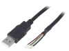 Cablu Bq Cable USB 2.0, USB A, Negru, Dublu Ecranat, 2m
