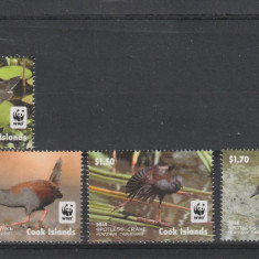 Cook Islands 2014-Fauna,WWF,Pasari,serie (partea II) 4 val.dant..,MI.1997-2000