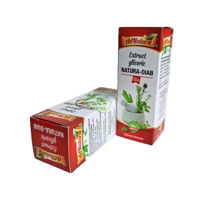 Extract Gliceric Antidiabetic Natura-Diab 50 mililitri Adserv foto