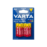 Cumpara ieftin Set 6 baterii tip AA LR6 Varta Longlife Max Power Alkaline 4706101436