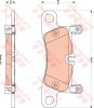 Set placute frana,frana disc PORSCHE CAYENNE (92A) (2010 - 2016) TRW GDB1876