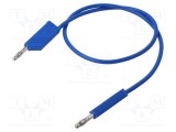 Cablu de măsurare HIRSCHMANN T&amp;M 0,5m 60VDC 30VAC 32A albastru