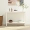 vidaXL Masă consolă, alb, 110x40x80 cm, lemn masiv de pin