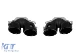 Capace de evacuare negre tip A45 A Design potrivite pentru Mercedes A-Class W177 dupa 2018, CLA X118/C118, GLA H247 dupa 2019, GLE Coupe C167 dupa 202