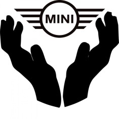 Sticker auto , zMy World Is MINI Cooper, , Autocolant Elegant Protectie Zgarieturi