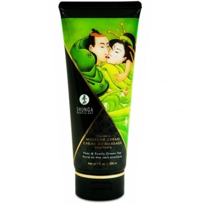 SHUNGA - PEAR &amp;amp; GREEN TEA MASSAGE CREAM 200 ML foto