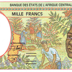 Statele Africii Centrale 1 000 Franci (P) Chad 2 000 P-602P UNC