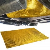Mata de protectie termica pentru evacuare, autoadeziva, din aluminiu ceramic, aurie, 1,5mm, 50cmx50cm, 500&deg;C Performance AutoTuning