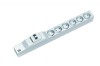 Bachmann prelungitor 19&quot; 1HE 6xSchuko 1xLS cordon 2,0m Schuko;