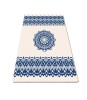 Covor pentru bucatarie Schema Blue, 80 x 120 cm, alb/albastru