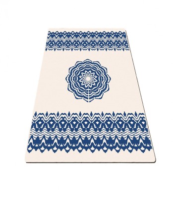 Covor pentru bucatarie Schema Blue, 80 x 120 cm, alb/albastru foto