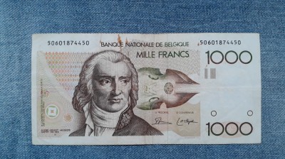 1000 Francs Belgia franci ND (1980 - 1996) / Franci / Frank foto